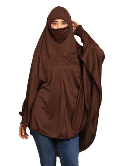 Brown - Timeless Full Sleeves Hijab