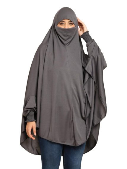 Grey- Timeless Full Sleeves Hijab